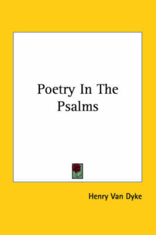 Cover of Poetry in the Psalms