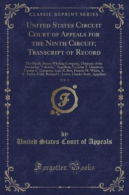 Book cover for United States Circuit Court of Appeals for the Ninth Circuit; Transcript of Record, Vol. 1