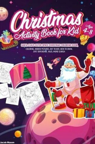 Cover of Christmas Activity Book for Kids Ages 4-8