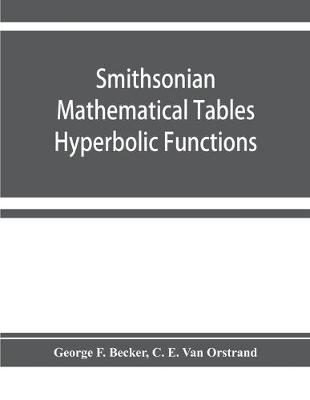 Book cover for Smithsonian mathematical tables. Hyperbolic functions