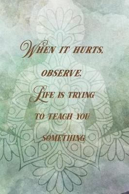 Book cover for When It Hurts, Observe. Life Is Trying To Teach You Something