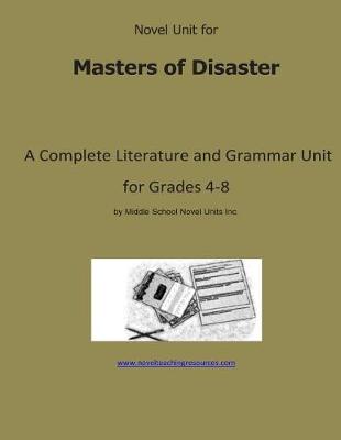 Book cover for Novel Unit for Masters of Disaster
