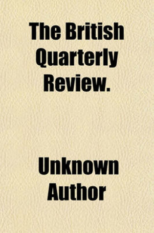 Cover of The British Quarterly Review.