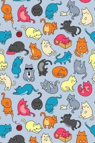 Cover of Bullet Journal Notebook for Cat Lovers Fun Cat Pattern 2