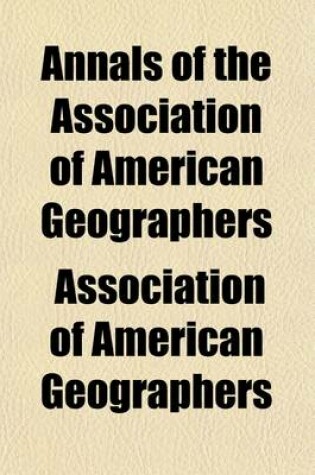 Cover of Annals of the Association of American Geographers Volume 50