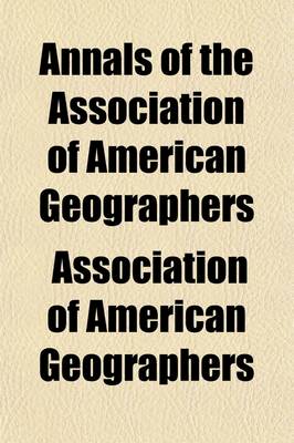 Book cover for Annals of the Association of American Geographers Volume 50