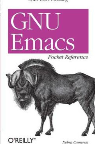 Cover of GNU Emacs Pocket Reference