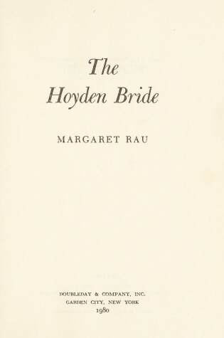 Cover of The Hoyden Bride
