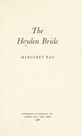 Book cover for The Hoyden Bride