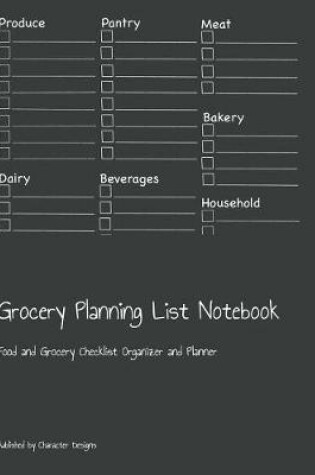 Cover of Grocery Planning List Notebook