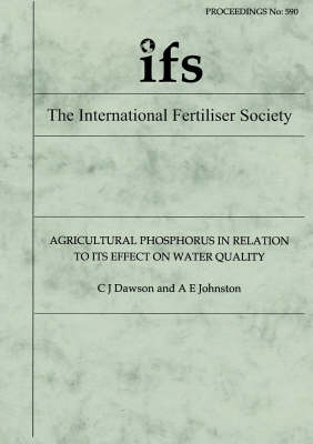 Cover of Agricultural Phosphorus in Relation to Its Effect on Water Quality