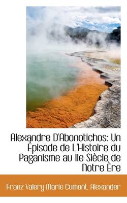 Book cover for Alexandre D'Abonotichos