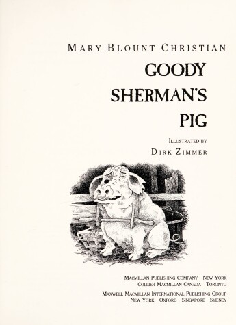 Book cover for Goody Sherman's Pig