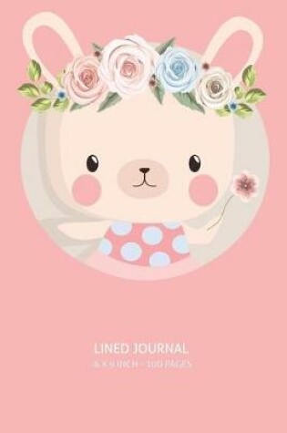 Cover of Cute Bunny Lined Journal