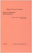 Book cover for Sobre La Republica - Sobre Las Leyes