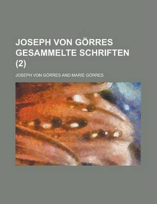 Book cover for Joseph Von Gorres Gesammelte Schriften (2)