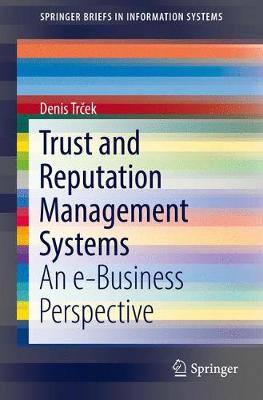 Cover of Trust and Reputation Management Systems