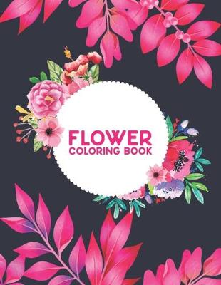 Book cover for Flower Coloring Book