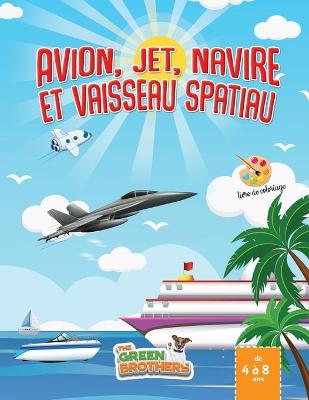 Book cover for livre de coloriage avion