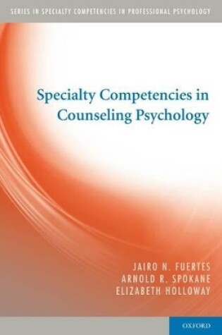 Cover of Specialty Competencies in Counseling Psychology