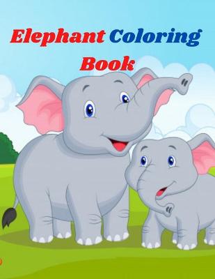 Book cover for Elephant Coloring Book