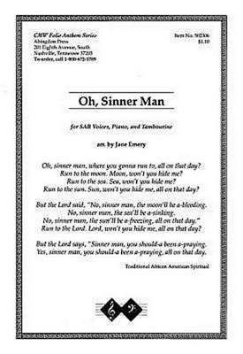 Book cover for O Sinner Man Cmw Anthem