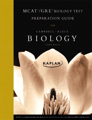 Book cover for MCAT/GRE Kaplan Test Preparation Guide for Biology