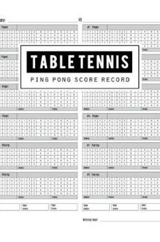 Cover of Table Tennis Score Record