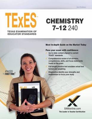 Cover of TExES Chemistry 7-12 240 Teacher Certification Study Guide Test Prep