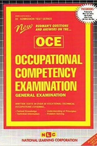 Cover of OCCUPATIONAL COMPETENCY EXAMINATION-GENERAL EXAMINATION (OCE)