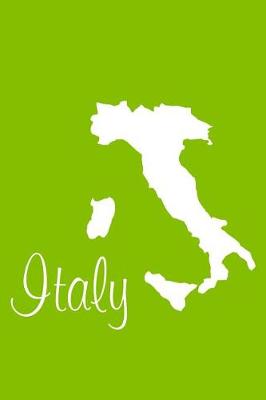 Book cover for Italy - Lime Green Lined Notebook with Margins