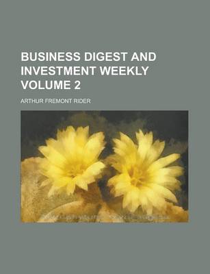 Book cover for Business Digest and Investment Weekly Volume 2