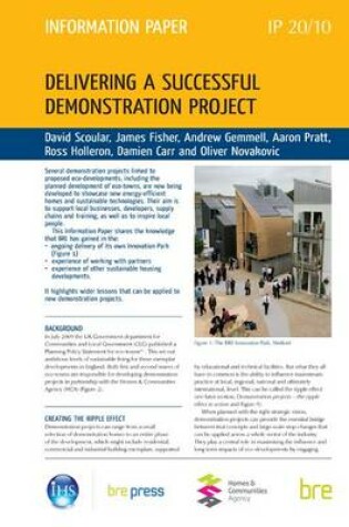 Cover of Delivering a Successful Demonstration Project