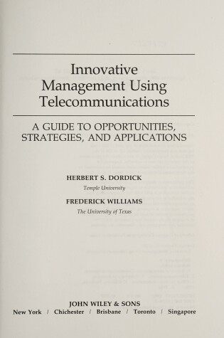 Cover of Innovative Management Using Telecommunications