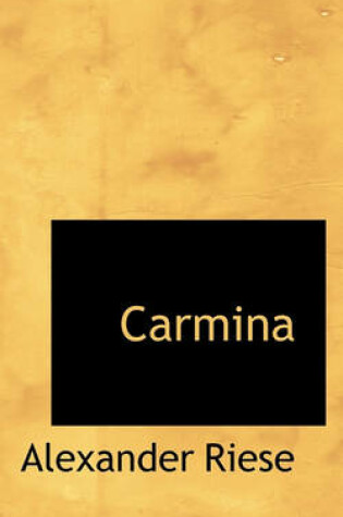 Cover of Carmina