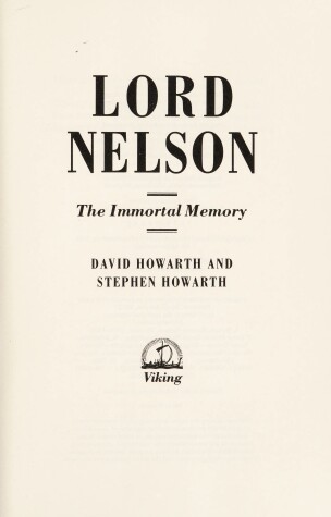 Book cover for Lord Nelson