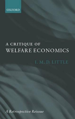 Book cover for A Critique of Welfare Economics