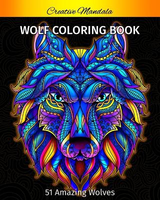 Book cover for Wolf Coloring Book For Adults