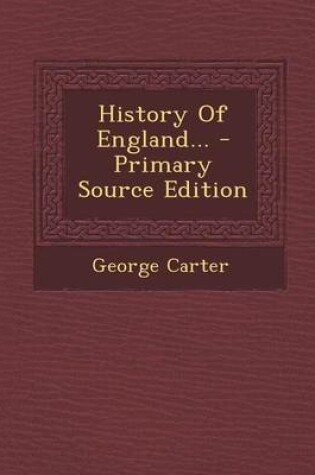 Cover of History of England...