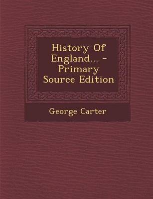 Book cover for History of England...