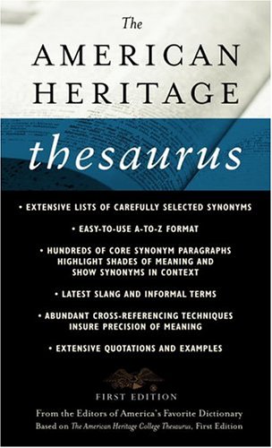 Cover of American Heritage Thesaurus