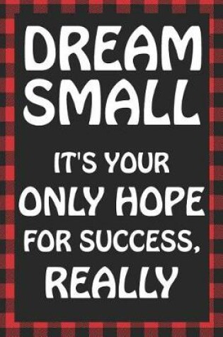 Cover of Dream Small It's Your Only Hope for Success, Really