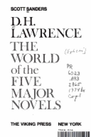 Cover of D. H. Lawrence's World