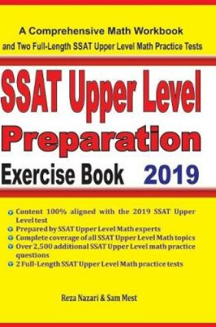 Cover of SSAT Upper Level Math Preparation Exercise Book