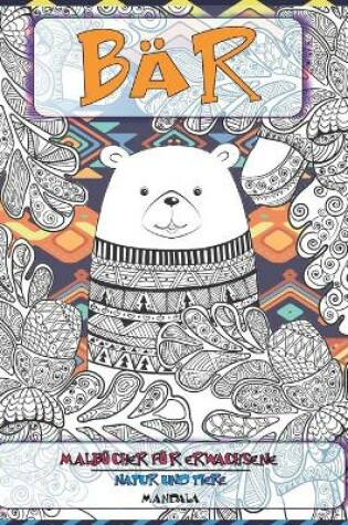 Cover of Malbücher für Erwachsene - Mandala - Natur und Tiere - Bär