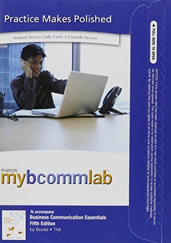 Book cover for NEW MyLab Business Communication with Pearson eText -- Access Card -- for Business Communication Essentials