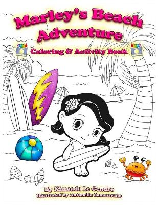 Cover of Marley's Beach Adventure Coloring Book