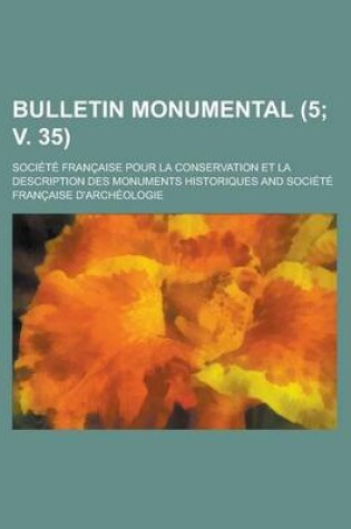 Cover of Bulletin Monumental (5; V. 35)