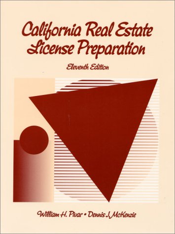 Book cover for California Real Estate License Examination Preparation