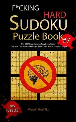 Book cover for F*cking Hard Sudoku Puzzle Book #7